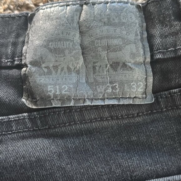 Levis 512 32 x 30 Black Slim Taper Jeans - Picture 8 of 9